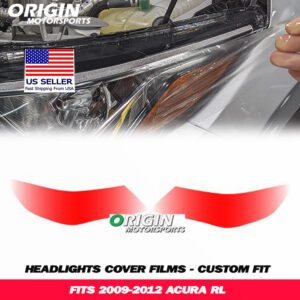 2009-2012 Acura RL Precut Headlight PPF Clear Paint Protection Film Kit 2009-2012 Acura RL Precut Headlight PPF Clear Paint Protection Film Kit