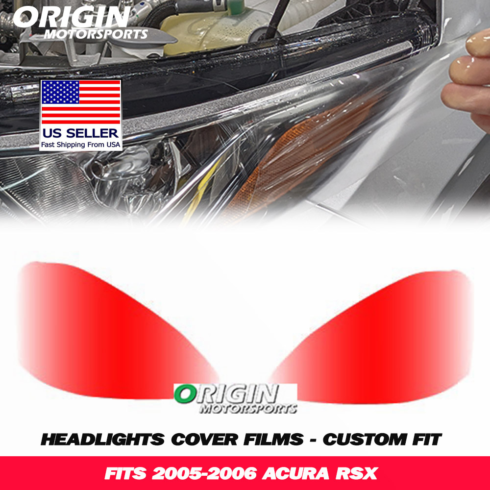 2005-2006 Acura RSX Precut Headlight PPF Clear Paint Protection Film Kit 2005-2006 Acura RSX Precut Headlight PPF Clear Paint Protection Film Kit