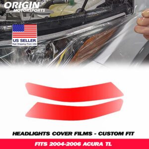 2004-2006 Acura TL Precut Headlight PPF Clear Paint Protection Film Kit 2004-2006 Acura TL Precut Headlight PPF Clear Paint Protection Film Kit