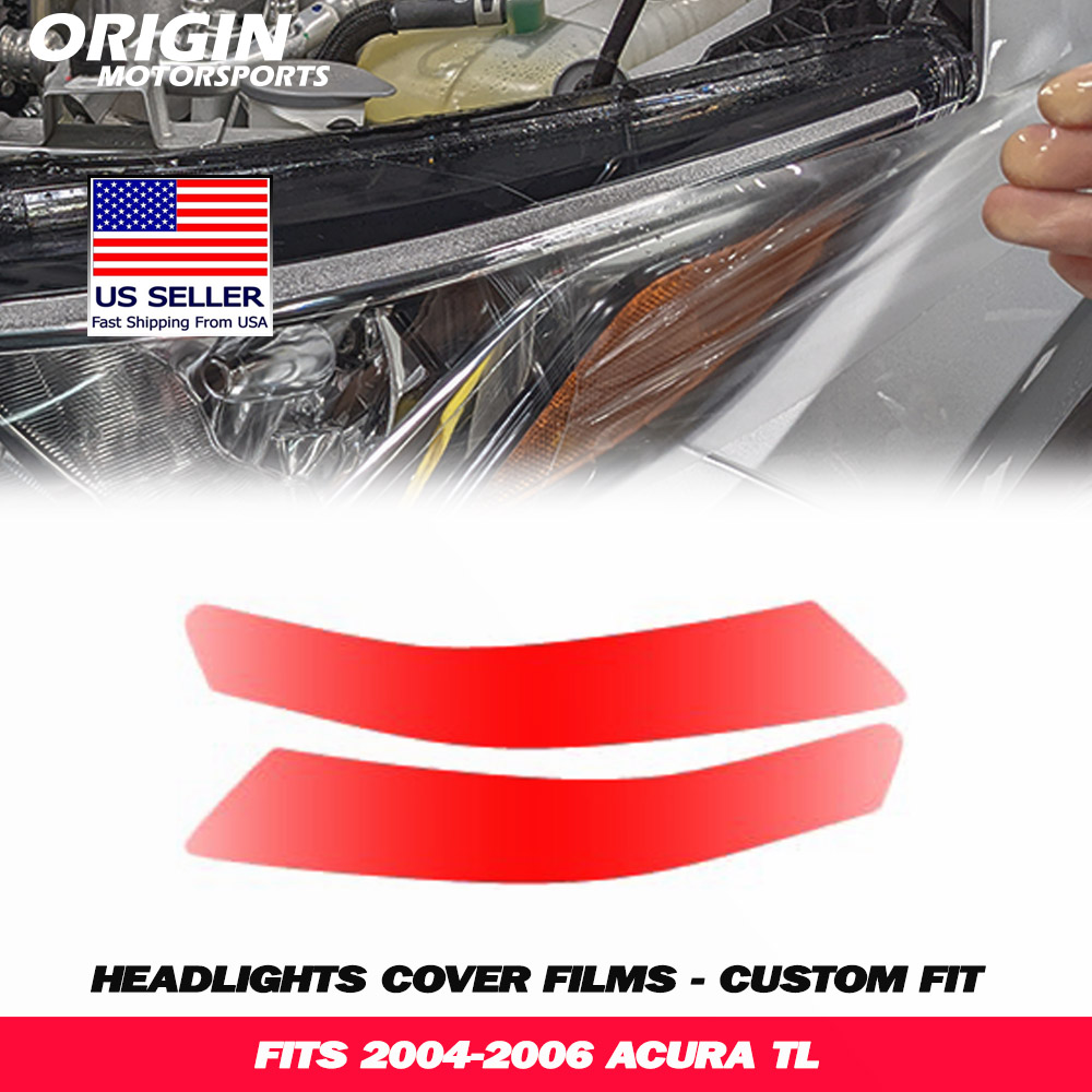 2004-2006 Acura TL Precut Headlight PPF Clear Paint Protection Film Kit 2004-2006 Acura TL Precut Headlight PPF Clear Paint Protection Film Kit