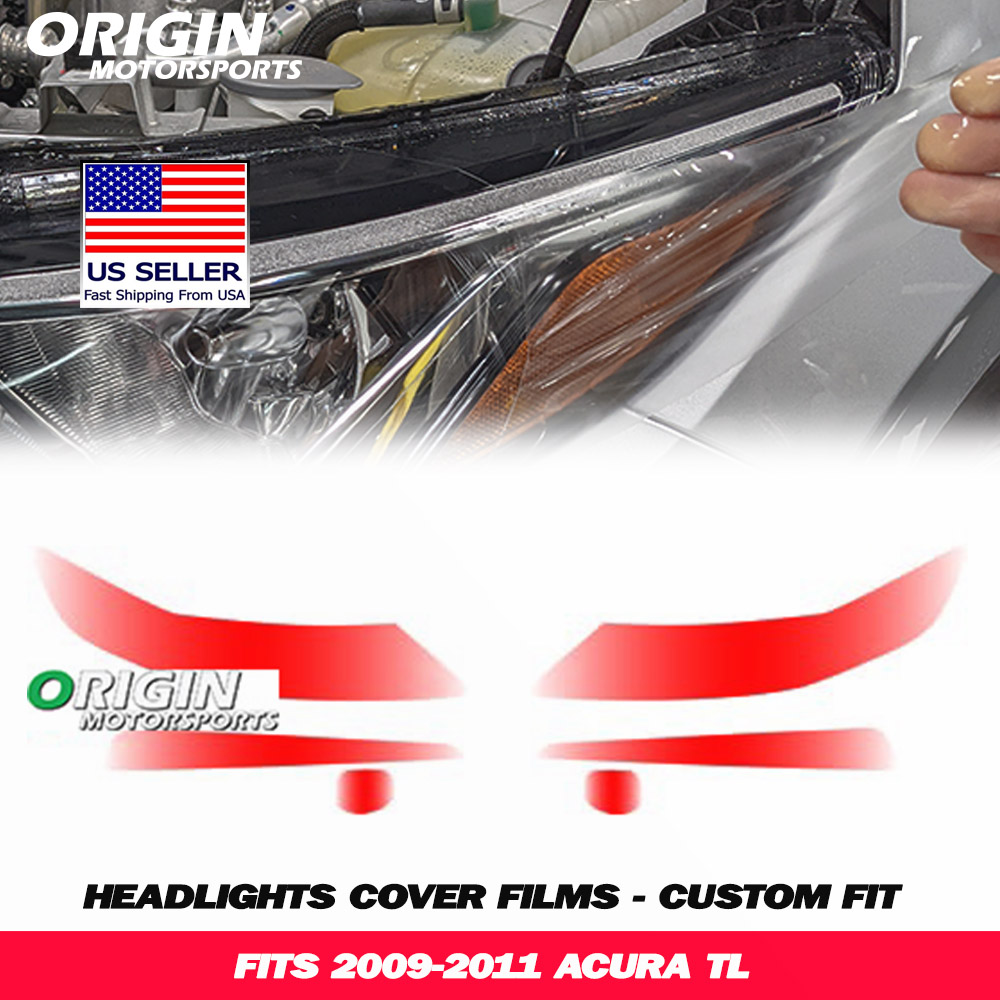 2009-2011 Acura TL Precut Headlight PPF Clear Paint Protection Film Kit 2009-2011 Acura TL Precut Headlight PPF Clear Paint Protection Film Kit