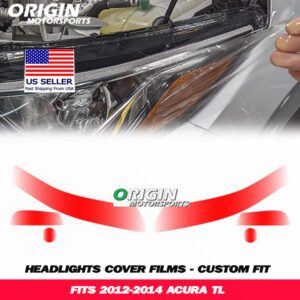 2012-2014 Acura TL Precut Headlight PPF Clear Paint Protection Film Kit 2012-2014 Acura TL Precut Headlight PPF Clear Paint Protection Film Kit