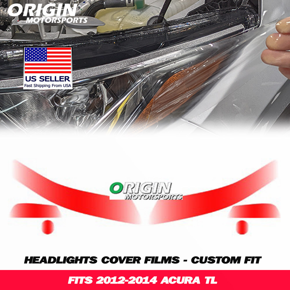 2012-2014 Acura TL Precut Headlight PPF Clear Paint Protection Film Kit 2012-2014 Acura TL Precut Headlight PPF Clear Paint Protection Film Kit