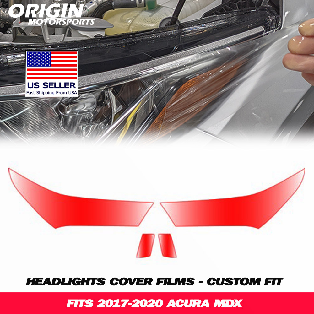 2017-2020 Acura MDX Precut Headlight PPF Clear Paint Protection Film Kit 2017-2020 Acura MDX Precut Headlight PPF Clear Paint Protection Film Kit