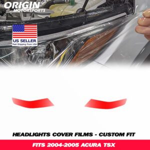 2004-2005 Acura TSX Precut Headlight PPF Clear Paint Protection Film Kit 2004-2005 Acura TSX Precut Headlight PPF Clear Paint Protection Film Kit