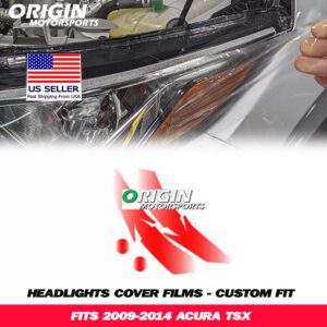 2009-2014 Acura TSX Precut Headlight PPF Clear Paint Protection Film Kit 2009-2014 Acura TSX Precut Headlight PPF Clear Paint Protection Film Kit
