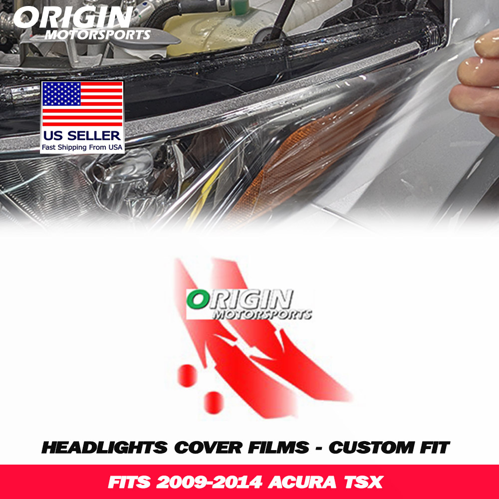 2009-2014 Acura TSX Precut Headlight PPF Clear Paint Protection Film Kit 2009-2014 Acura TSX Precut Headlight PPF Clear Paint Protection Film Kit