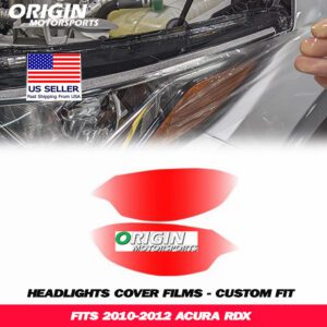 2010-2012 Acura RDX Precut Headlight PPF Clear Paint Protection Film Kit 2010-2012 Acura RDX Precut Headlight PPF Clear Paint Protection Film Kit