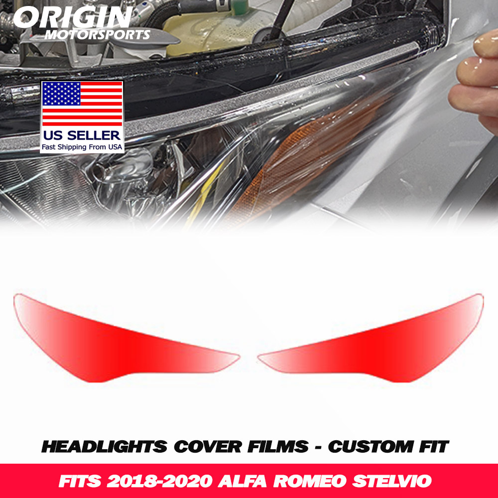 2018-2020 Alfa Romeo STELVIO Precut Headlight PPF Clear Paint Protection Film Kit