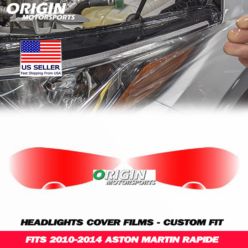 2010-2014 Aston Martin RAPIDE Precut Headlight PPF Clear Paint Protection Film Kit 2010-2014 Aston Martin RAPIDE Precut Headlight PPF Clear Paint Protection Film Kit