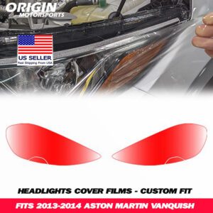 2013-2014 Aston Martin VANQUISH Precut Headlight PPF Clear Paint Protection Film Kit 2013-2014 Aston Martin VANQUISH Precut Headlight PPF Clear Paint Protection Film Kit