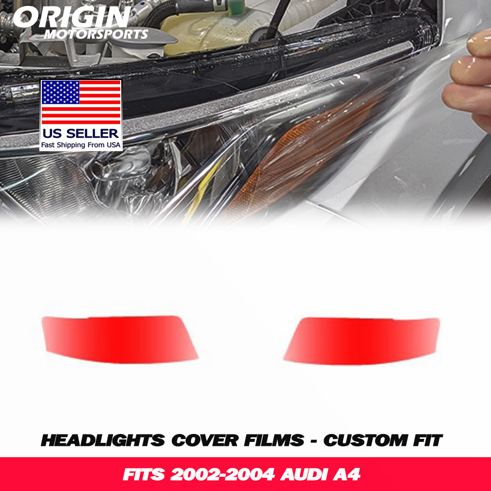 2002-2004 Audi A4 Precut Headlight PPF Clear Paint Protection Film Kit