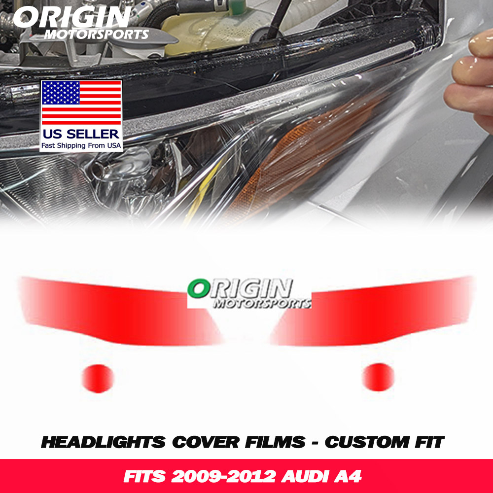 2009-2012 Audi A4 Precut Headlight PPF Clear Paint Protection Film Kit 2009-2012 Audi A4 Precut Headlight PPF Clear Paint Protection Film Kit
