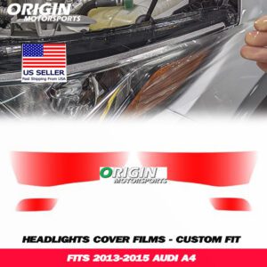 2013-2015 Audi A4 Precut Headlight PPF Clear Paint Protection Film Kit 2013-2015 Audi A4 Precut Headlight PPF Clear Paint Protection Film Kit