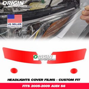 2005-2009 Audi S6 Precut Headlight PPF Clear Paint Protection Film Kit 2005-2009 Audi S6 Precut Headlight PPF Clear Paint Protection Film Kit