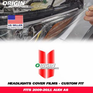 2009-2011 Audi A6 Precut Headlight PPF Clear Paint Protection Film Kit 2009-2011 Audi A6 Precut Headlight PPF Clear Paint Protection Film Kit