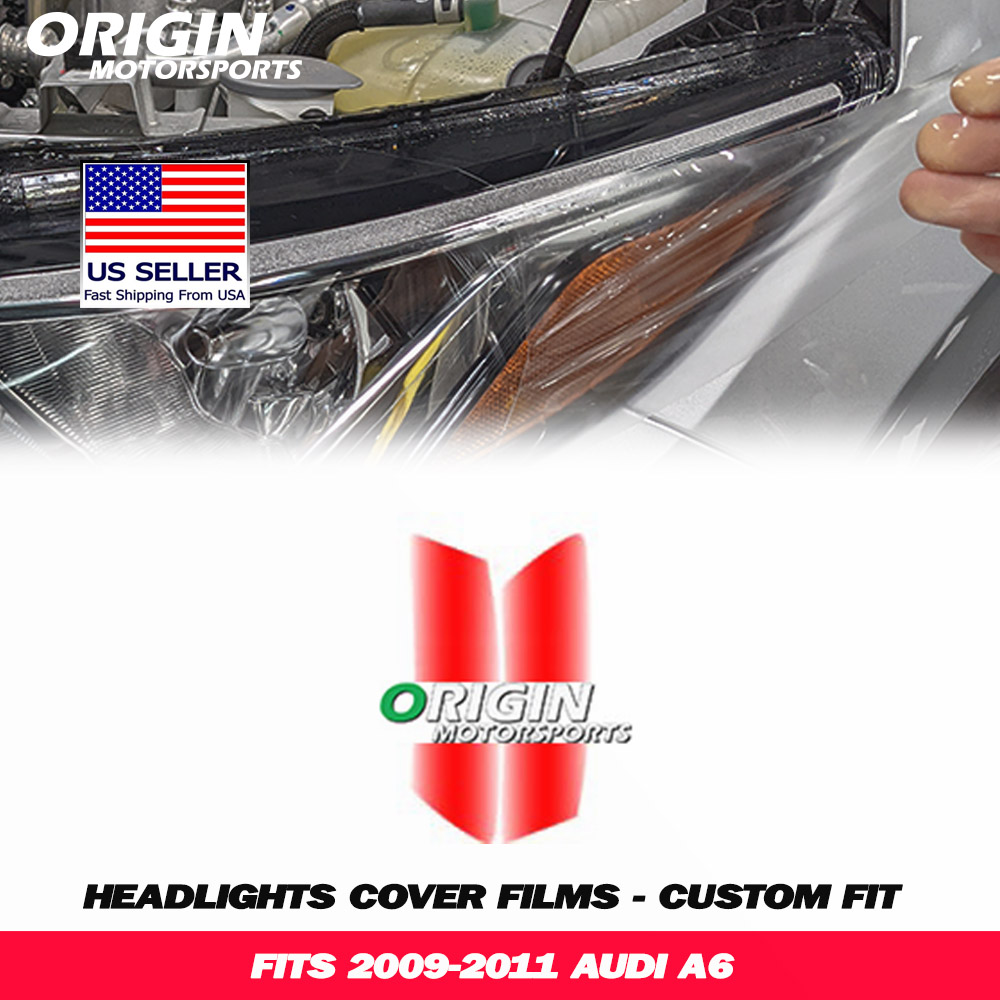 2009-2011 Audi A6 Precut Headlight PPF Clear Paint Protection Film Kit 2009-2011 Audi A6 Precut Headlight PPF Clear Paint Protection Film Kit