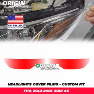 2012-2015 Audi A6 Precut Headlight PPF Clear Paint Protection Film Kit 2012-2015 Audi A6 Precut Headlight PPF Clear Paint Protection Film Kit