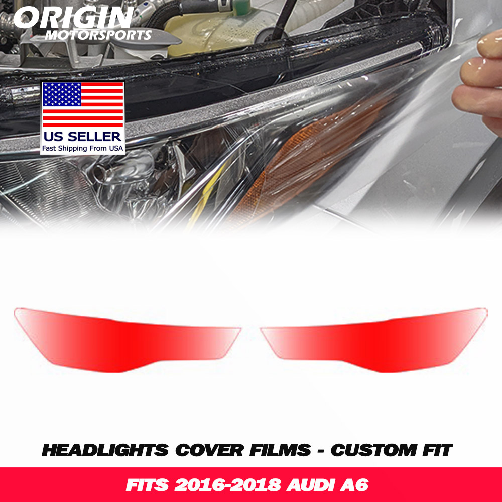 2016-2018 Audi A6 Precut Headlight PPF Clear Paint Protection Film Kit 2016-2018 Audi A6 Precut Headlight PPF Clear Paint Protection Film Kit