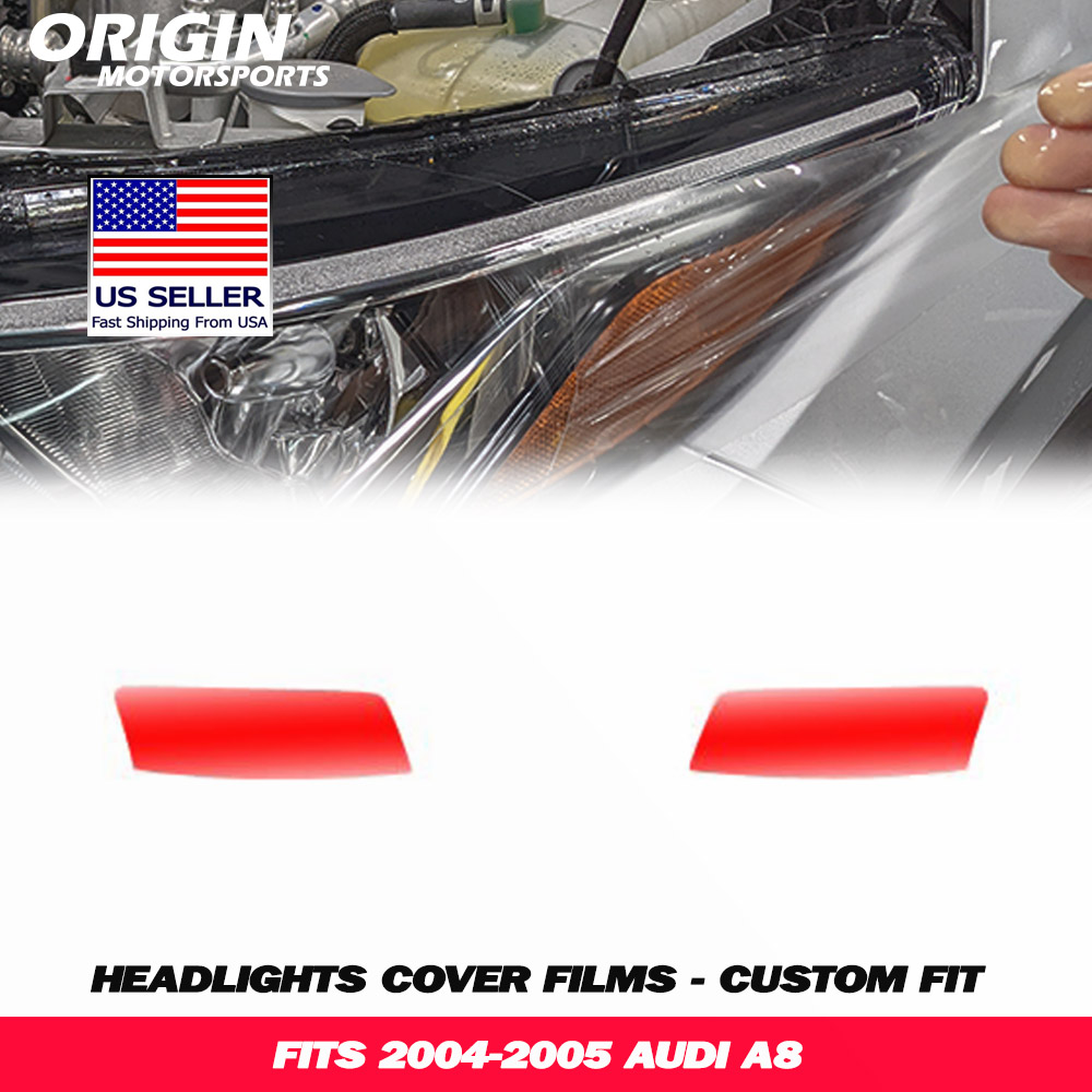 2004-2005 Audi A8 Precut Headlight PPF Clear Paint Protection Film Kit 2004-2005 Audi A8 Precut Headlight PPF Clear Paint Protection Film Kit