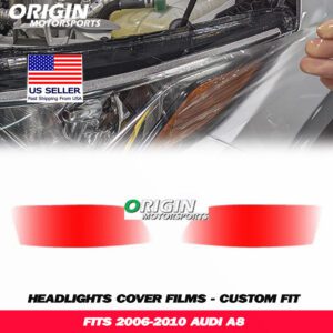 2006-2010 Audi A8 Precut Headlight PPF Clear Paint Protection Film Kit 2006-2010 Audi A8 Precut Headlight PPF Clear Paint Protection Film Kit