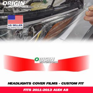 2011-2013 Audi A8 Precut Headlight PPF Clear Paint Protection Film Kit
