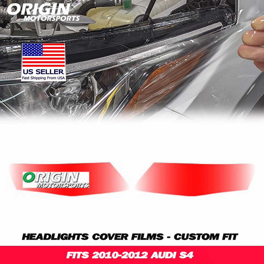 2010-2012 Audi S4 Precut Headlight PPF Clear Paint Protection Film Kit 2010-2012 Audi S4 Precut Headlight PPF Clear Paint Protection Film Kit