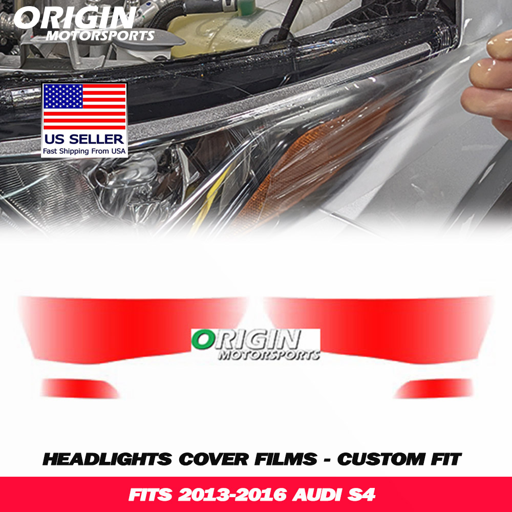 2013-2016 Audi S4 Precut Headlight PPF Clear Paint Protection Film Kit 2013-2016 Audi S4 Precut Headlight PPF Clear Paint Protection Film Kit
