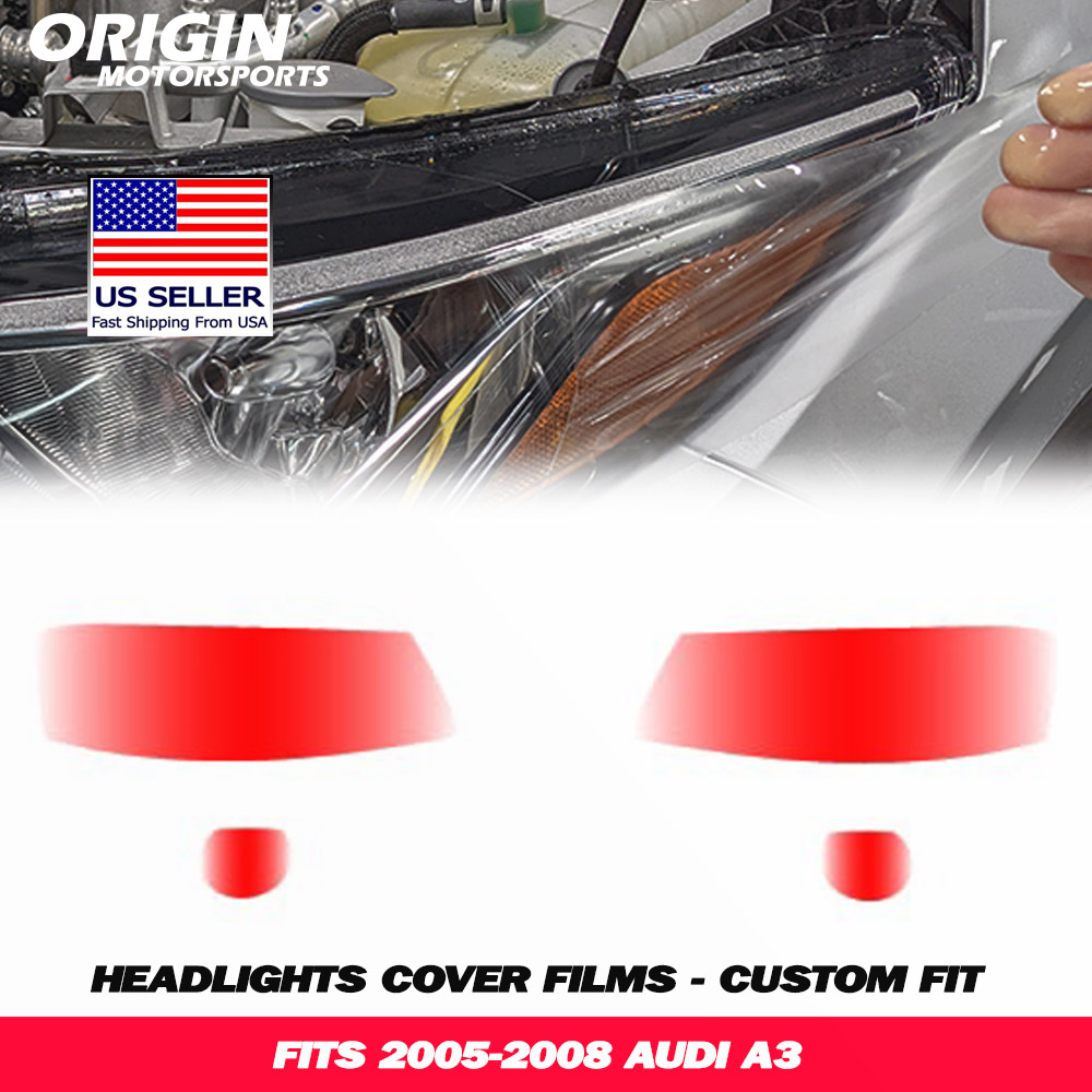 2005-2008 Audi A3 Precut Headlight PPF Clear Paint Protection Film Kit 2005-2008 Audi A3 Precut Headlight PPF Clear Paint Protection Film Kit