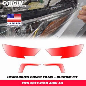 2017-2018 Audi A3 Precut Headlight PPF Clear Paint Protection Film Kit 2017-2018 Audi A3 Precut Headlight PPF Clear Paint Protection Film Kit