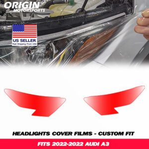 2022-2022 Audi A3 Precut Headlight PPF Clear Paint Protection Film Kit 2022-2022 Audi A3 Precut Headlight PPF Clear Paint Protection Film Kit