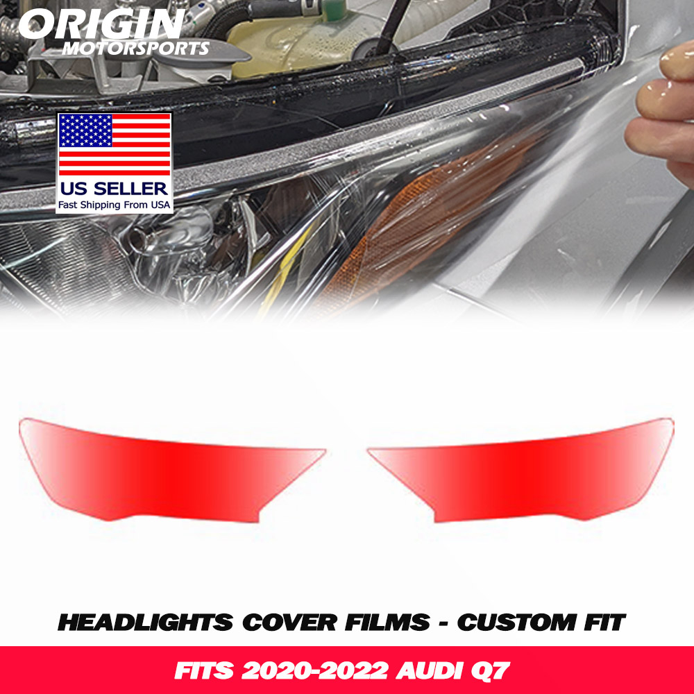 2020-2022 Audi Q7 Precut Headlight PPF Clear Paint Protection Film Kit 2020-2022 Audi Q7 Precut Headlight PPF Clear Paint Protection Film Kit