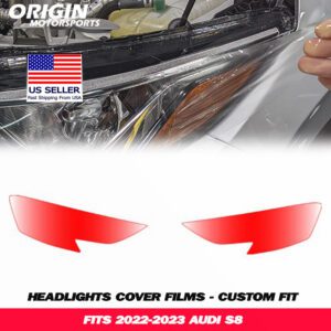 2022-2023 Audi S8 Precut Headlight PPF Clear Paint Protection Film Kit 2022-2023 Audi S8 Precut Headlight PPF Clear Paint Protection Film Kit