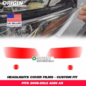 2008-2012 Audi A5 Precut Headlight PPF Clear Paint Protection Film Kit 2008-2012 Audi A5 Precut Headlight PPF Clear Paint Protection Film Kit