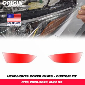 2020-2023 Audi S5 Precut Headlight PPF Clear Paint Protection Film Kit 2020-2023 Audi S5 Precut Headlight PPF Clear Paint Protection Film Kit