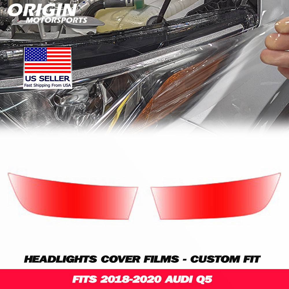 2018-2020 Audi Q5 Precut Headlight PPF Clear Paint Protection Film Kit 2018-2020 Audi Q5 Precut Headlight PPF Clear Paint Protection Film Kit