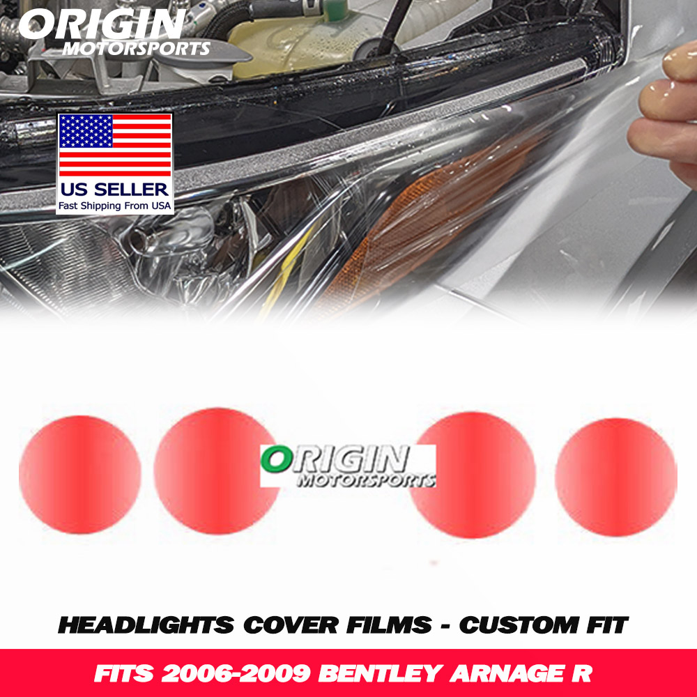 2006-2009 Bentley ARNAGE R Precut Headlight PPF Clear Paint Protection Film Kit 2006-2009 Bentley ARNAGE R Precut Headlight PPF Clear Paint Protection Film Kit