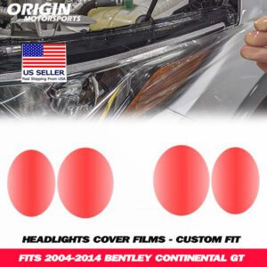 2004-2014 Bentley CONTINENTAL GT Precut Headlight PPF Clear Paint Protection Film Kit 2004-2014 Bentley CONTINENTAL GT Precut Headlight PPF Clear Paint Protection Film Kit