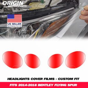 2014-2016 Bentley FLYING SPUR Precut Headlight PPF Clear Paint Protection Film Kit 2014-2016 Bentley FLYING SPUR Precut Headlight PPF Clear Paint Protection Film Kit
