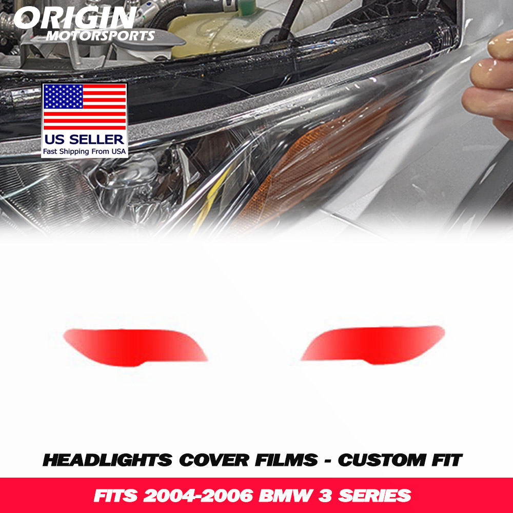 2004-2006 Bmw 3 SERIES Precut Headlight PPF Clear Paint Protection Film Kit 2004-2006 Bmw 3 SERIES Precut Headlight PPF Clear Paint Protection Film Kit