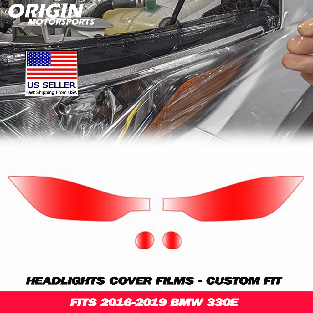2016-2019 Bmw 330E Precut Headlight PPF Clear Paint Protection Film Kit 2016-2019 Bmw 330E Precut Headlight PPF Clear Paint Protection Film Kit
