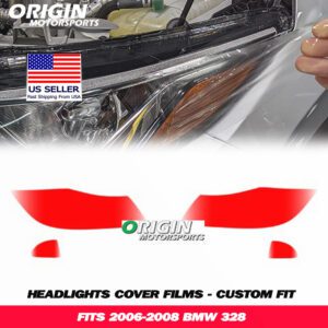 2006-2008 Bmw 328 Precut Headlight PPF Clear Paint Protection Film Kit 2006-2008 Bmw 328 Precut Headlight PPF Clear Paint Protection Film Kit