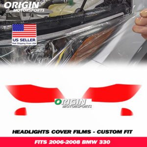 2006-2008 Bmw 330 Precut Headlight PPF Clear Paint Protection Film Kit 2006-2008 Bmw 330 Precut Headlight PPF Clear Paint Protection Film Kit