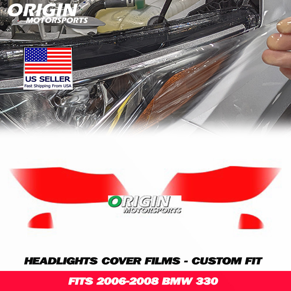 2006-2008 Bmw 330 Precut Headlight PPF Clear Paint Protection Film Kit 2006-2008 Bmw 330 Precut Headlight PPF Clear Paint Protection Film Kit