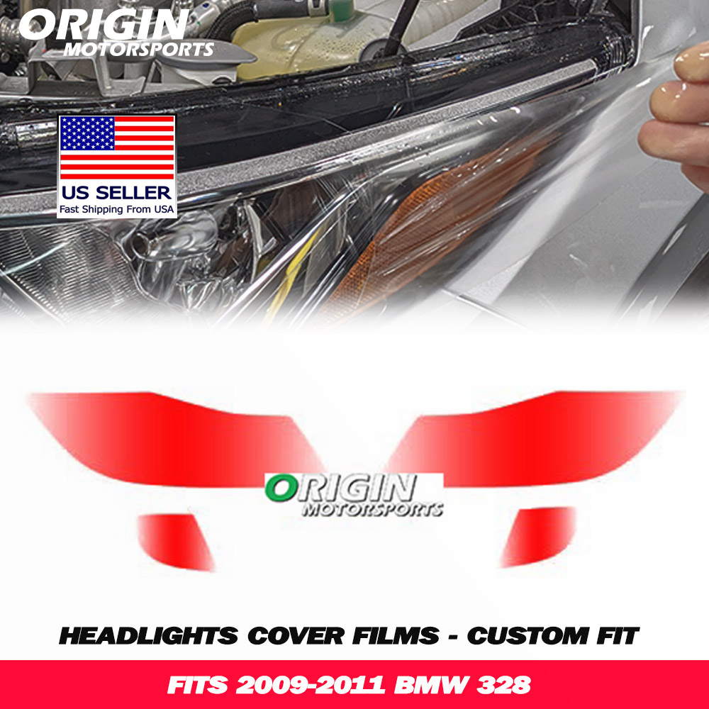 2009-2011 Bmw 328 Precut Headlight PPF Clear Paint Protection Film Kit
