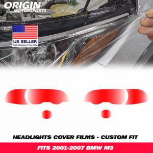 2001-2007 Bmw M3 Precut Headlight PPF Clear Paint Protection Film Kit 2001-2007 Bmw M3 Precut Headlight PPF Clear Paint Protection Film Kit