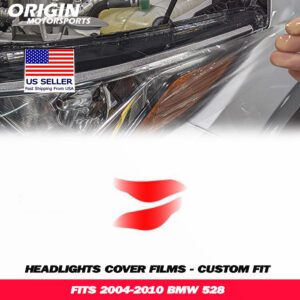 2004-2010 Bmw 528 Precut Headlight PPF Clear Paint Protection Film Kit 2004-2010 Bmw 528 Precut Headlight PPF Clear Paint Protection Film Kit