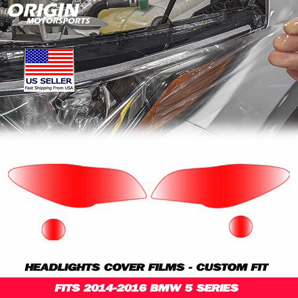 2014-2016 Bmw 5 SERIES Precut Headlight PPF Clear Paint Protection Film Kit 2014-2016 Bmw 5 SERIES Precut Headlight PPF Clear Paint Protection Film Kit