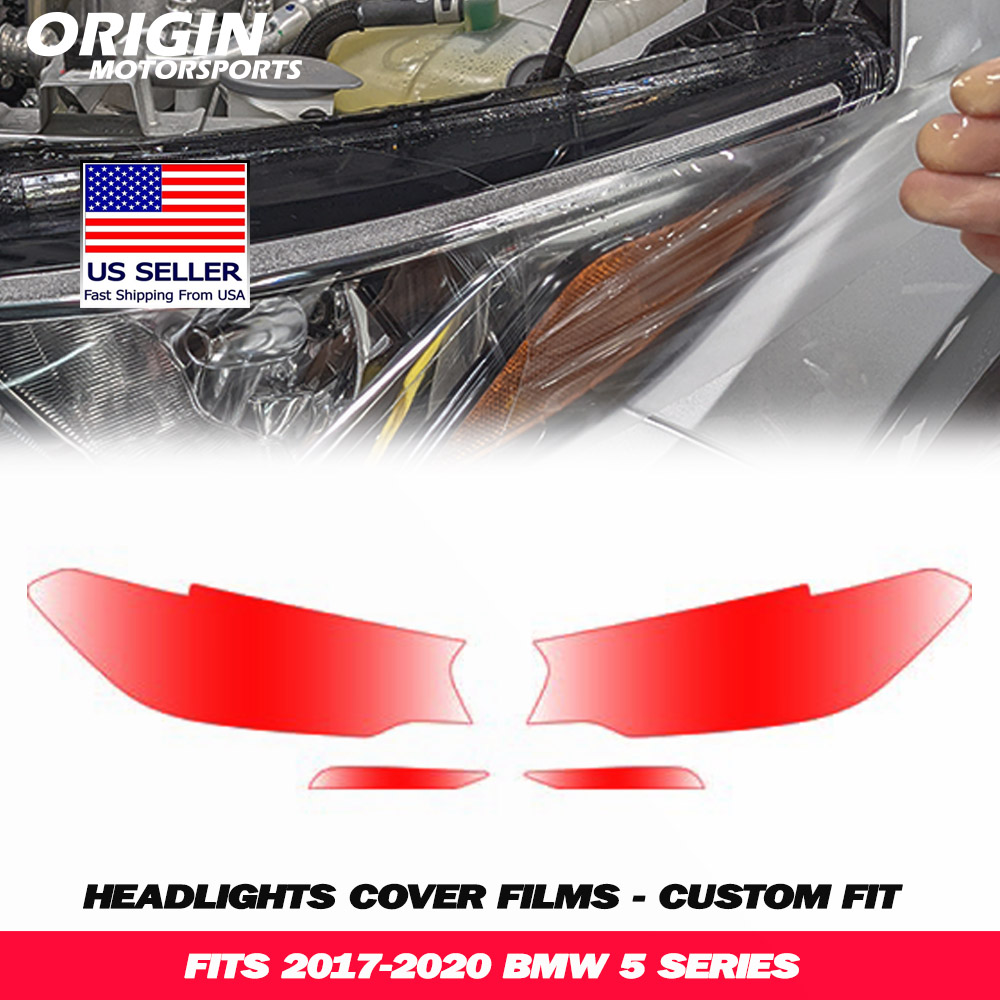 2017-2020 Bmw 5 SERIES Precut Headlight PPF Clear Paint Protection Film Kit