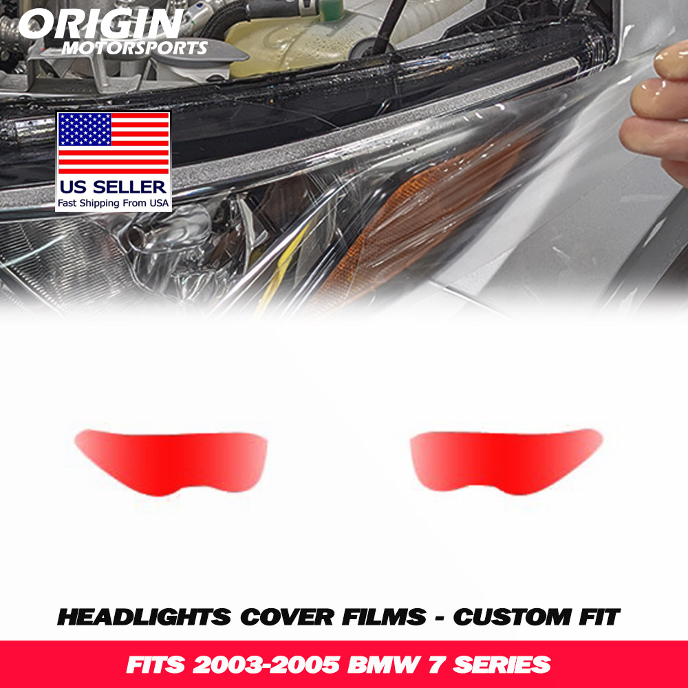2003-2005 Bmw 7 SERIES Precut Headlight PPF Clear Paint Protection Film Kit 2003-2005 Bmw 7 SERIES Precut Headlight PPF Clear Paint Protection Film Kit